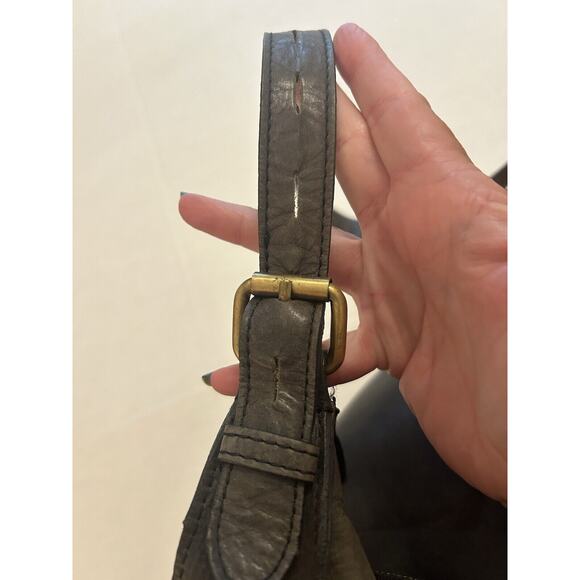 DIBA TRUE Black Distress Leather True Hobo Bag Designer Purse Handbag MRSP $250 - Picture 7 of 16